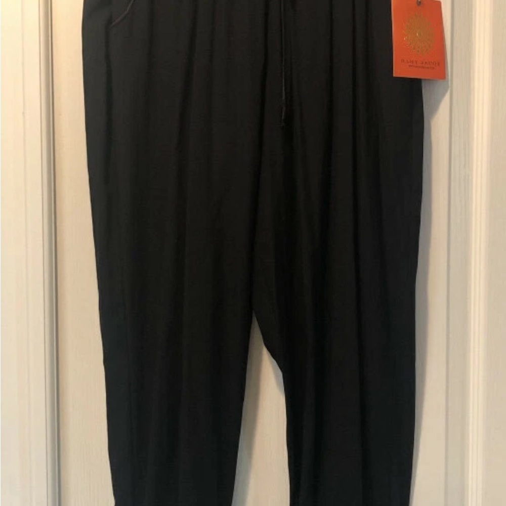 Ramy Brook Womens
Black Pull-On Cropped Silk Stretch Pants